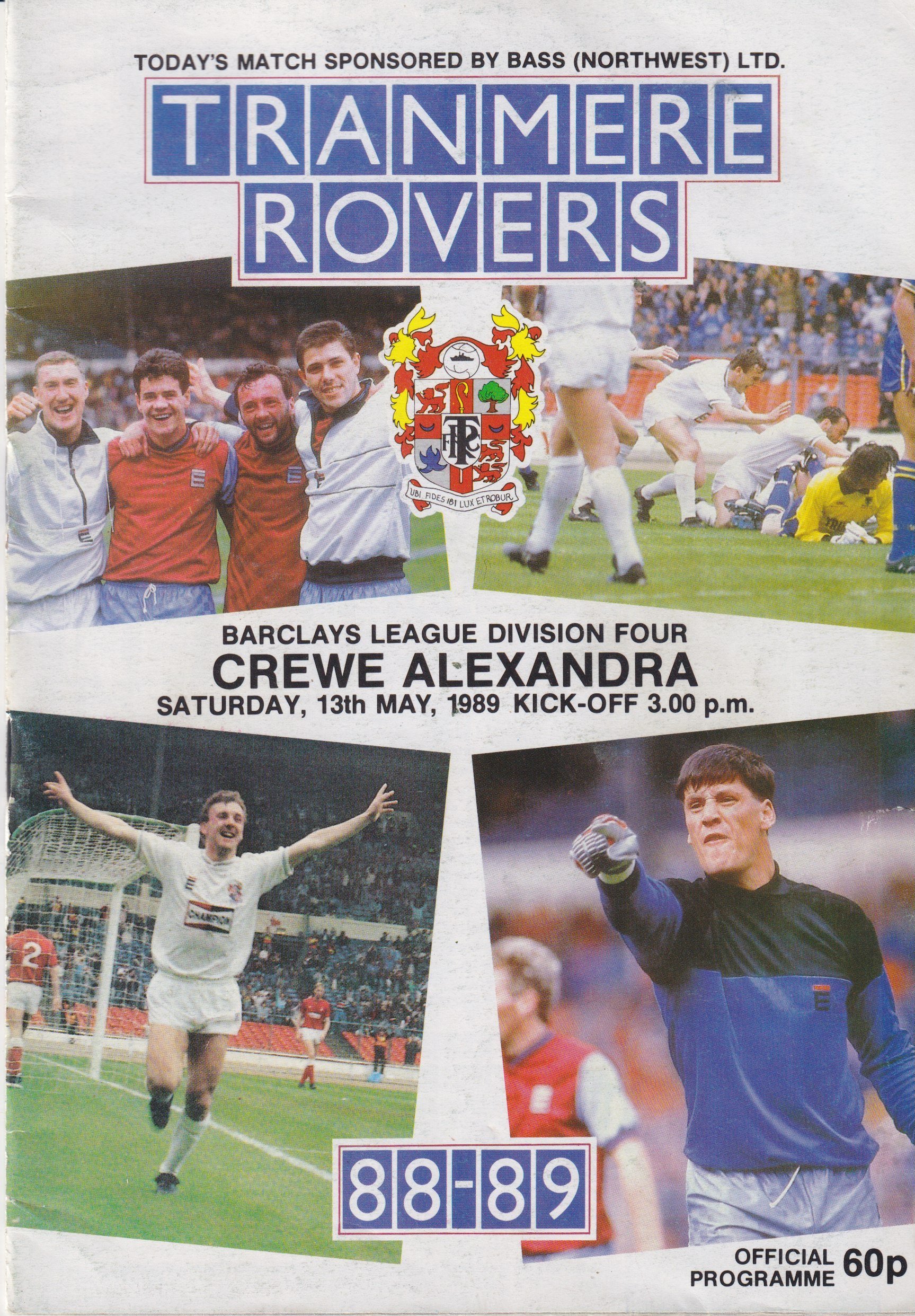 Tranmere Rovers v Crewe Alexandra match programme
